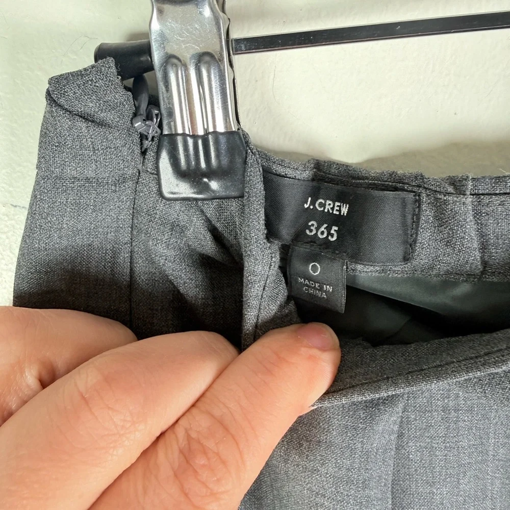 J.Crew 365 Gray Wrap Front Pencil Skirt Tailored Workwear
